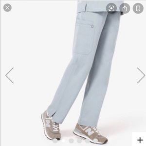 Figs Kade Cargo Scrub Pants Dusty Blue